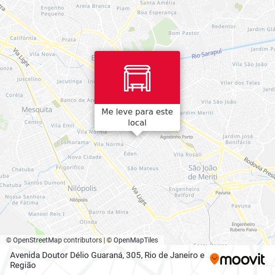 Avenida Doutor Délio Guaraná, 305 mapa