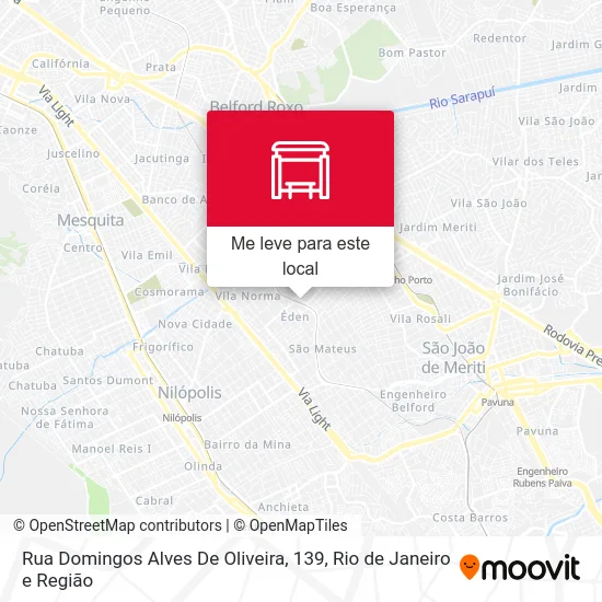 Rua Domingos Alves De Oliveira, 139 mapa