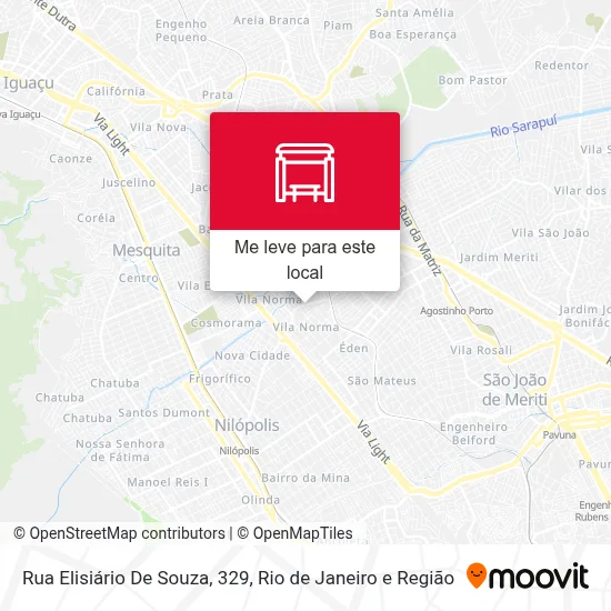 Rua Elisiário De Souza, 329 mapa