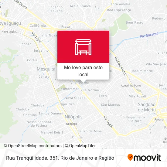 Rua Tranqüilidade, 351 mapa