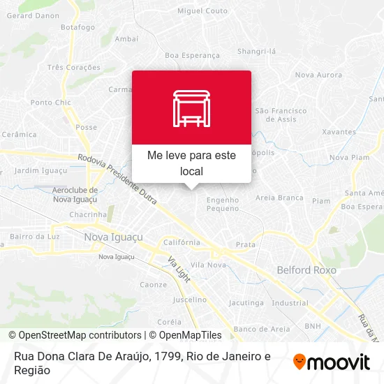 Rua Dona Clara De Araújo, 1799 mapa