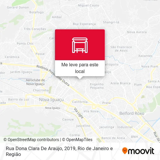 Rua Dona Clara De Araújo, 2019 mapa