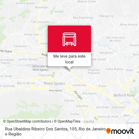 Rua Ubaldino Ribeiro Dos Santos, 105 mapa