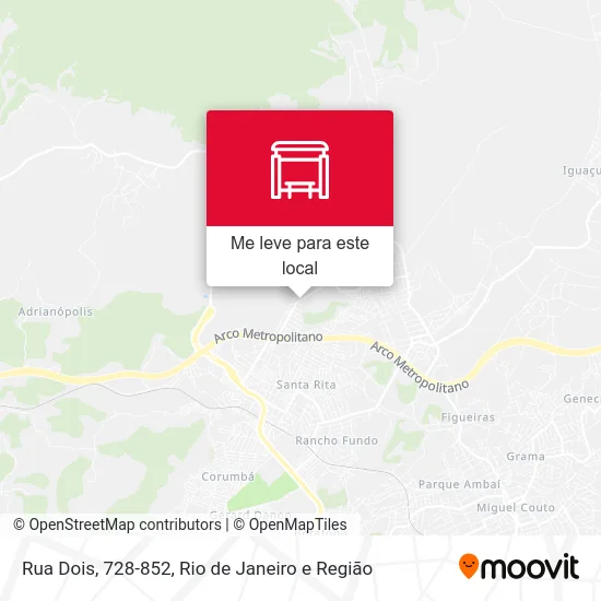 Rua Dois, 728-852 mapa