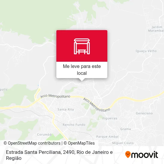 Estrada Santa Perciliana, 2490 mapa