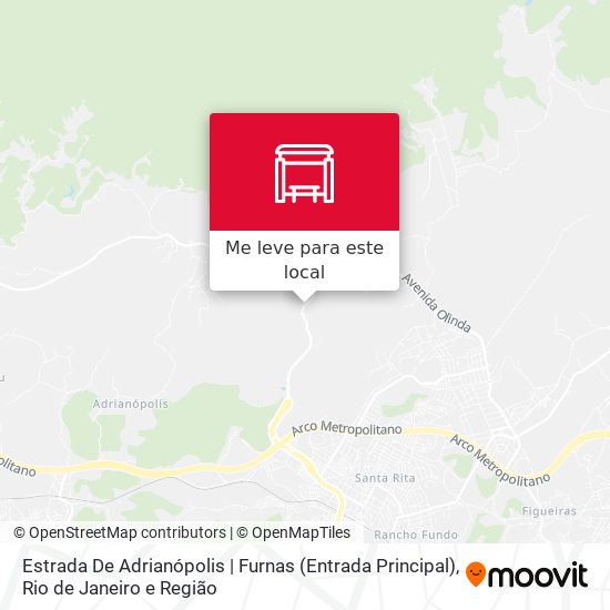 Estrada De Adrianópolis | Furnas (Entrada Principal) mapa