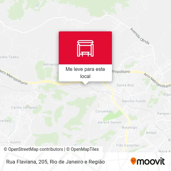 Rua Flaviana, 205 mapa