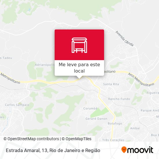 Estrada Amaral, 13 mapa