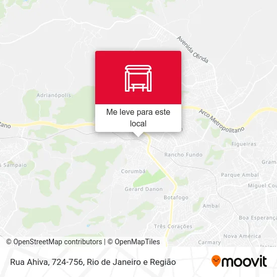 Rua Ahiva, 724-756 mapa