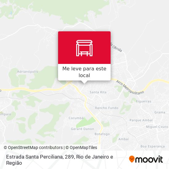 Estrada Santa Perciliana, 289 mapa