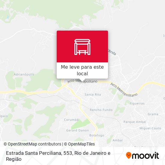 Estrada Santa Perciliana, 553 mapa