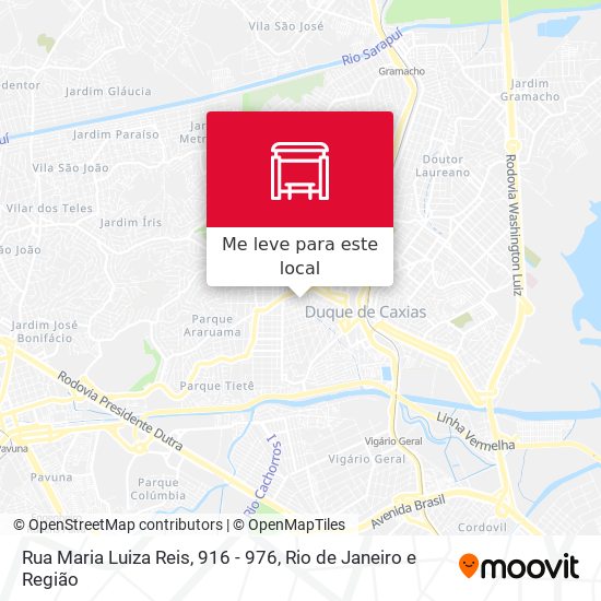 Rua Maria Luiza Reis, 916 - 976 mapa