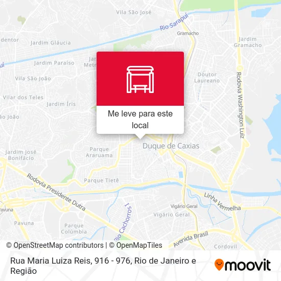 Rua Maria Luiza Reis, 916 - 976 mapa