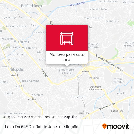 Lado Da 64ª Dp mapa