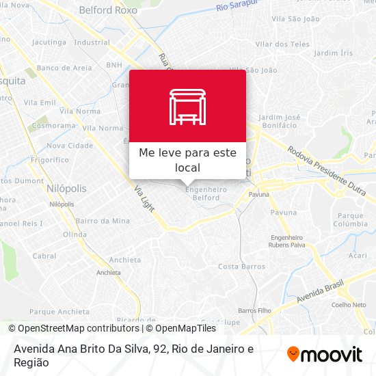 Avenida Ana Brito Da Silva, 92 mapa