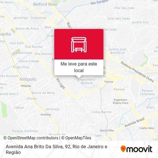 Avenida Ana Brito Da Silva, 92 mapa