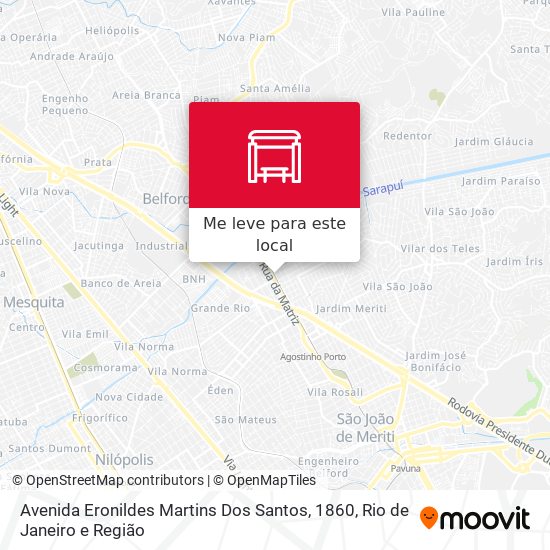 Avenida Eronildes Martins Dos Santos, 1860 mapa