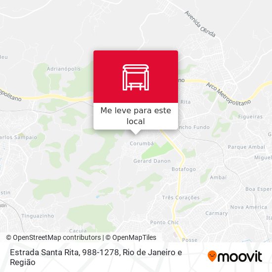 Estrada Santa Rita, 988-1278 mapa
