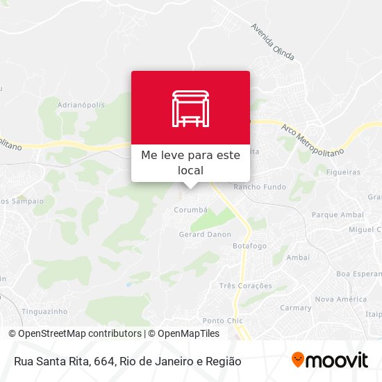 Rua Santa Rita, 664 mapa
