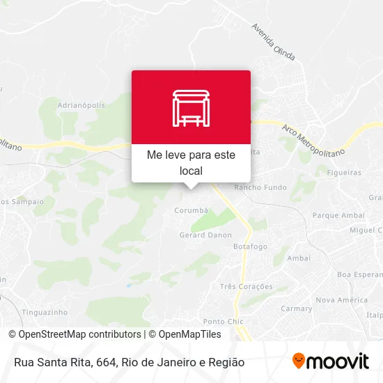 Rua Santa Rita, 664 mapa