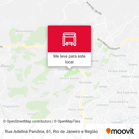 Rua Adelina Pandine, 61 mapa