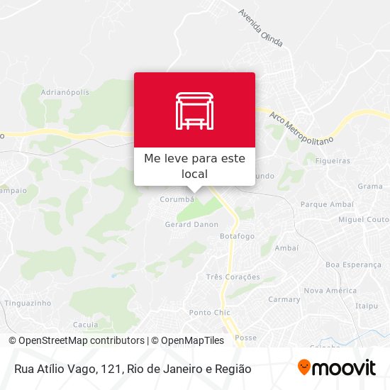 Rua Atílio Vago, 121 mapa