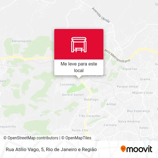 Rua Atílio Vago, 5 mapa