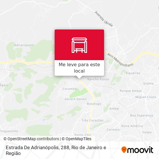 Estrada De Adrianópolis, 288 mapa