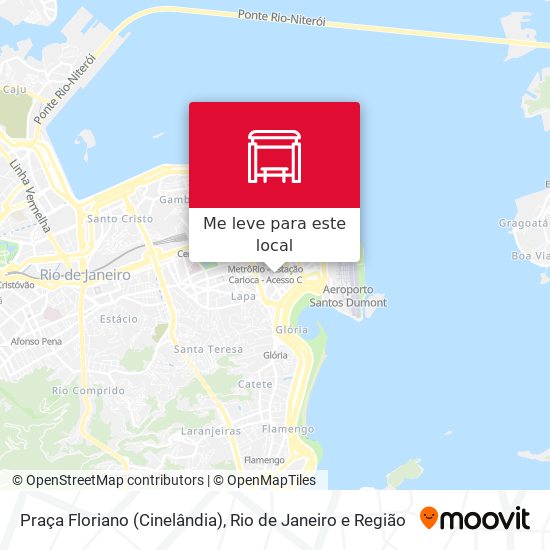 Praça Floriano (Cinelândia) mapa