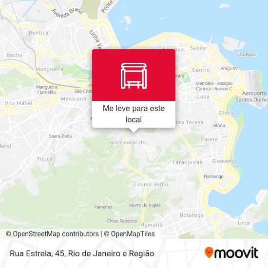 Rua Estrela, 45 mapa