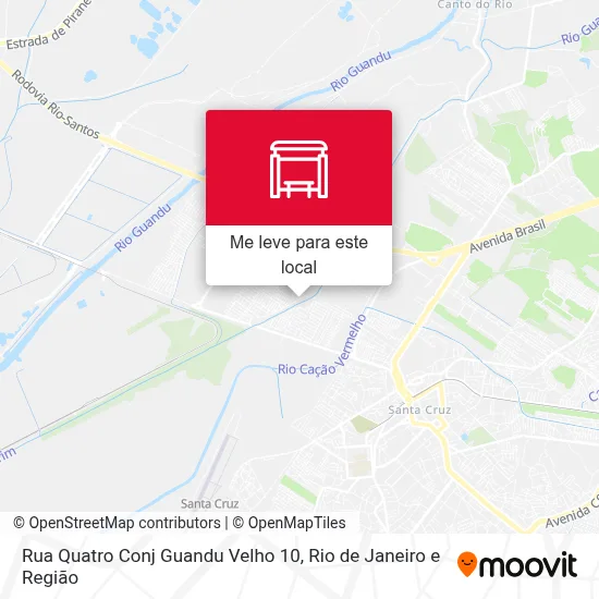 Rua Quatro Conj Guandu Velho 10 mapa