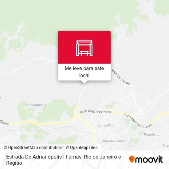 Estrada De Adrianópolis | Furnas mapa