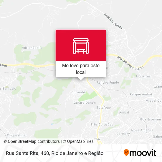 Rua Santa Rita, 460 mapa