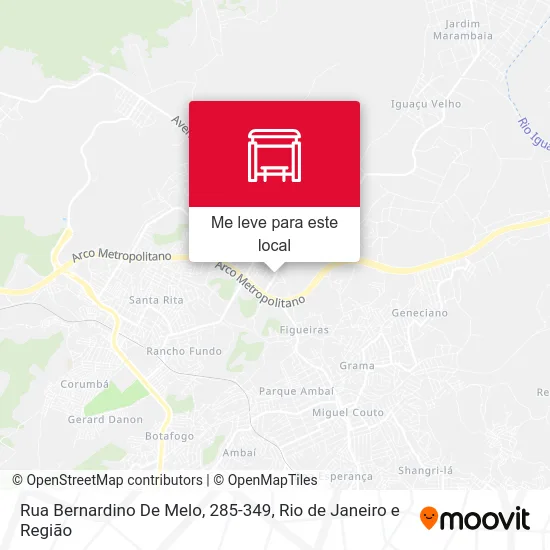 Rua Bernardino De Melo, 285-349 mapa