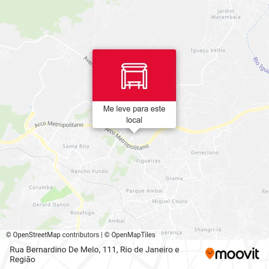 Rua Bernardino De Melo, 111 mapa