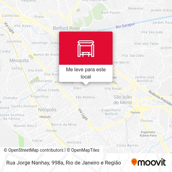 Rua Jorge Nanhay, 998a mapa