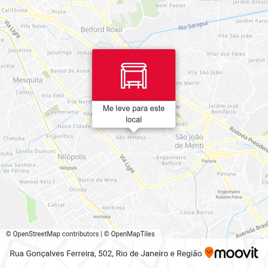 Rua Gonçalves Ferreira, 502 mapa
