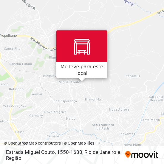 Estrada Miguel Couto, 1550-1630 mapa