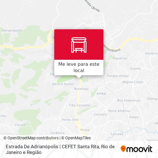 Estrada De Adrianópolis | CEFET Santa Rita mapa