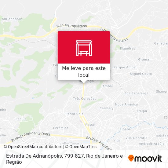 Estrada De Adrianópolis, 799-827 mapa
