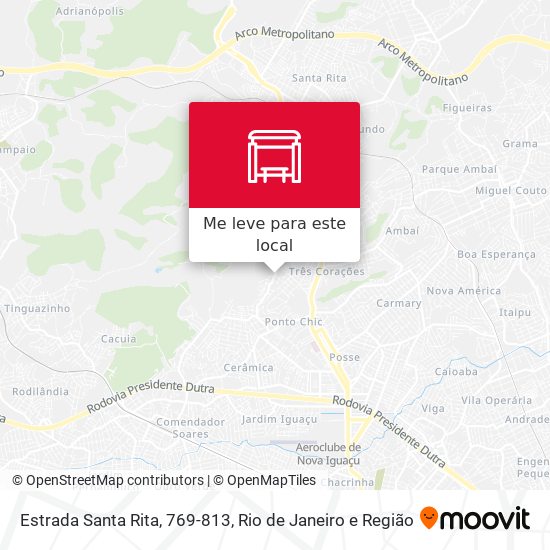 Estrada Santa Rita, 769-813 mapa