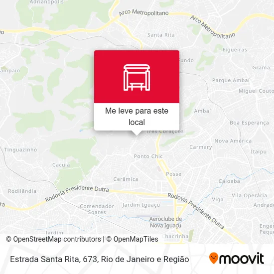 Estrada Santa Rita, 673 mapa