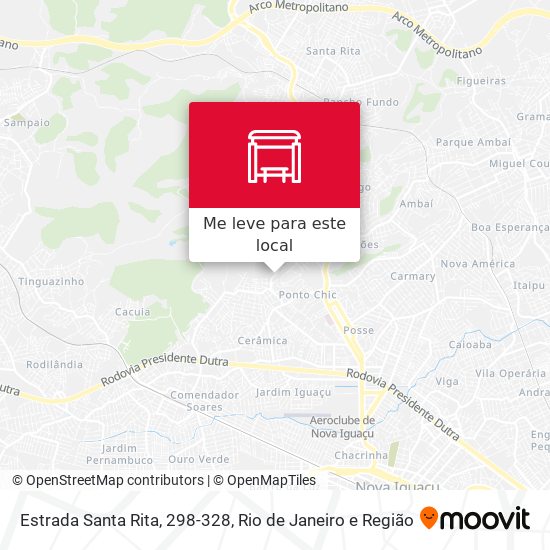 Estrada Santa Rita, 298-328 mapa