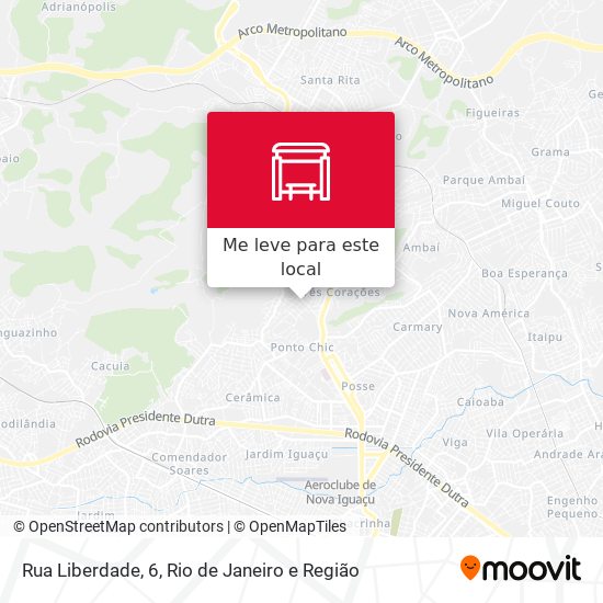 Rua Liberdade, 6 mapa