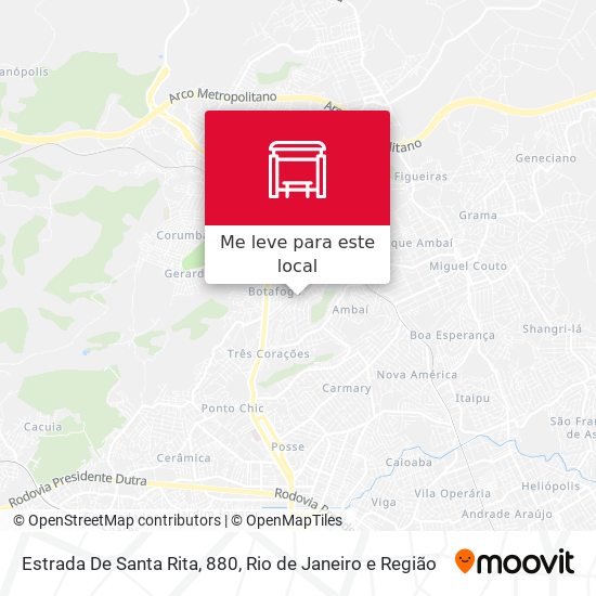 Estrada De Santa Rita, 880 mapa