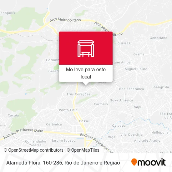 Alameda Flora, 160-286 mapa