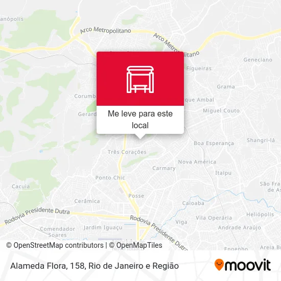 Alameda Flora, 158 mapa