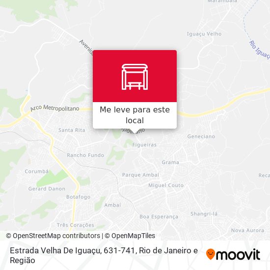 Estrada Velha De Iguaçu, 631-741 mapa