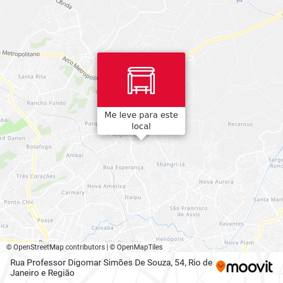 Rua Professor Digomar Simões De Souza, 54 mapa