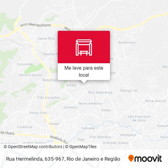 Rua Hermelinda, 635-967 mapa
